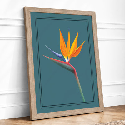 Bird of Paradise Bloom Botanical - Framed Print