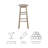 Bernistine Solid Wood Counter/Bar Stool-71099989-41425136