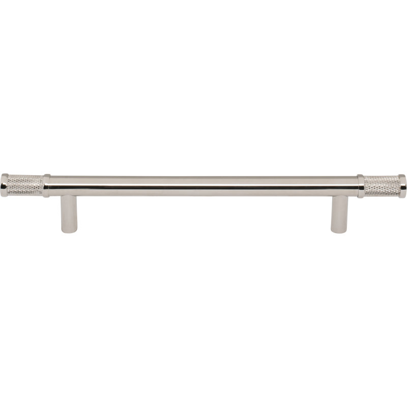 Burnham Bar Pull, Polished Nickel, 6 5/16" Center To Center