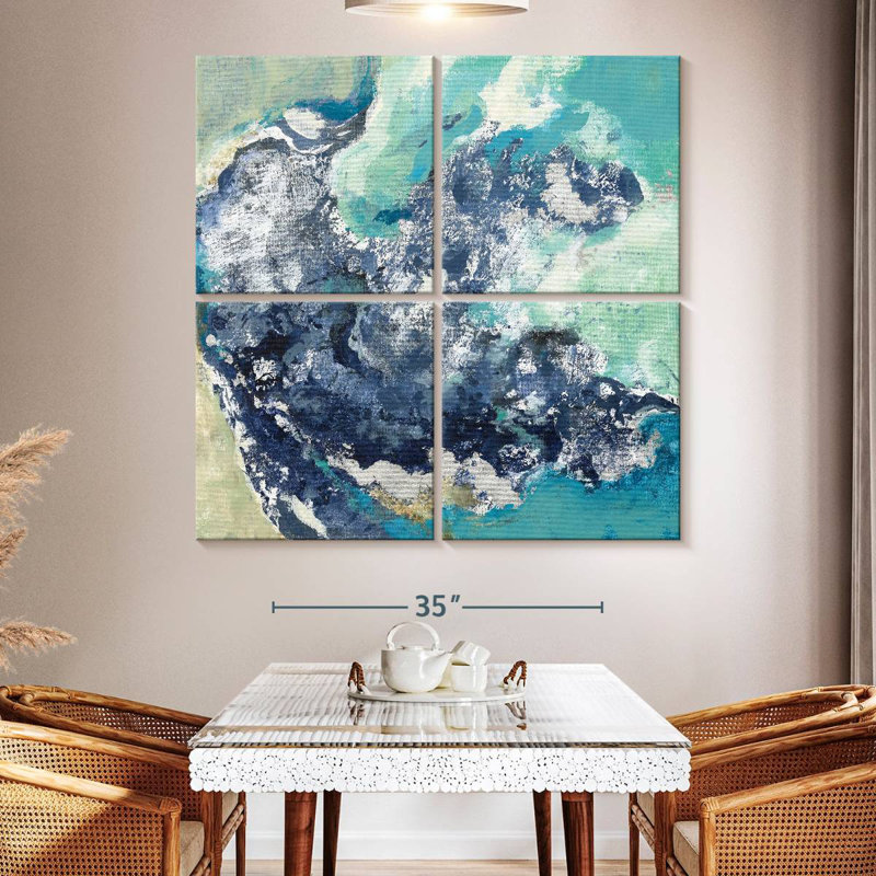 Turquoise Avery, 50" H x 50" W
