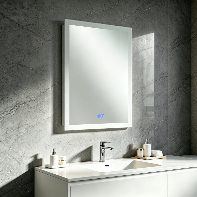 DEL blanc mat de notre collection Abigail, H 40 po x l 32 po