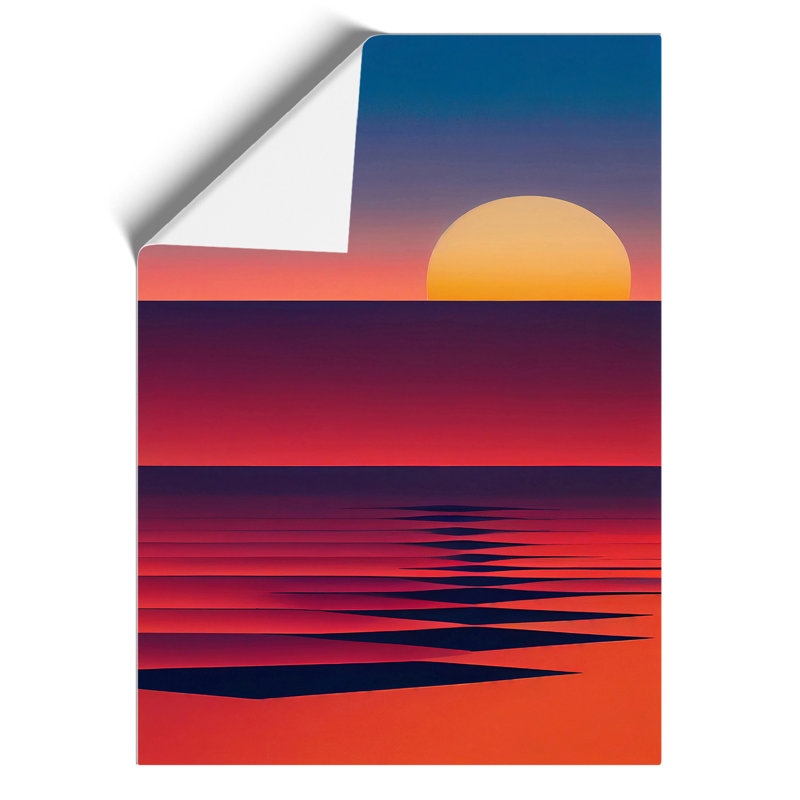 XV1022-4884X Unreal Sunset Abstract - Print, No Matte, 42cm H x 29.7cm W, Paper