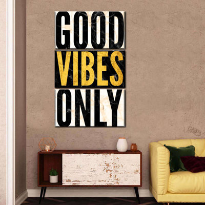 " Good Vibes Only Marble " by HustleBroIllustrations 3 - Pieces