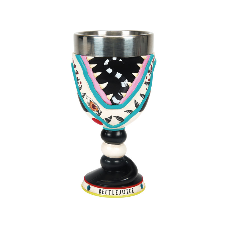 Beetlejuice Sandworm Decorative Chalice Goblet, 7.09 Inch, Multicolor