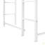 Lit mezzanine simple en métal avec 2 tablettes et un bureau-783316326