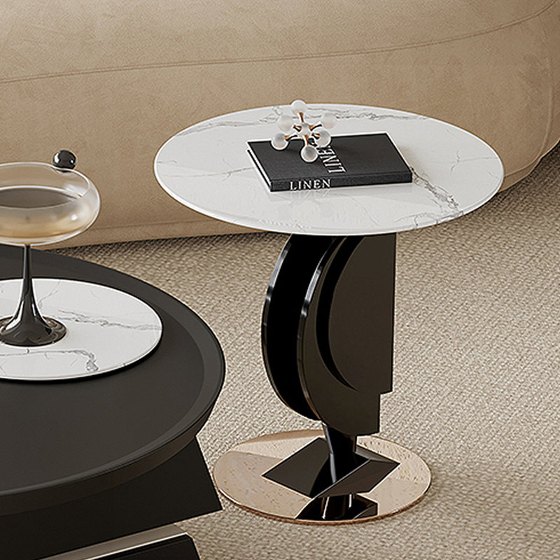 Creative design marble advanced round tea table