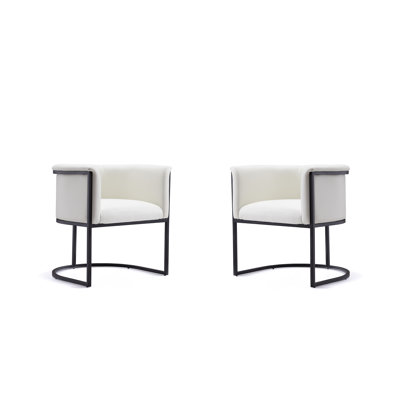 18.9'' H Upholstered Metal Armchair