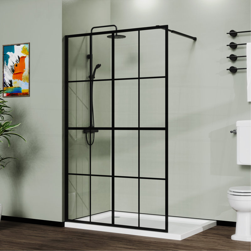 Écran de douche 46 po x 72 po noir