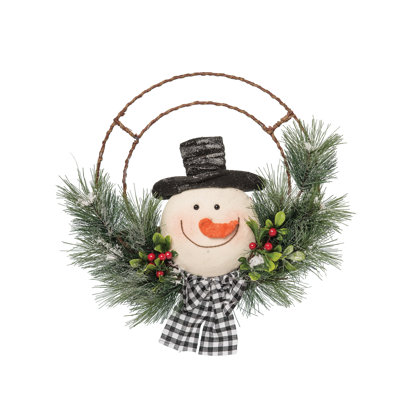 Couronne de bonhomme de neige 13 po