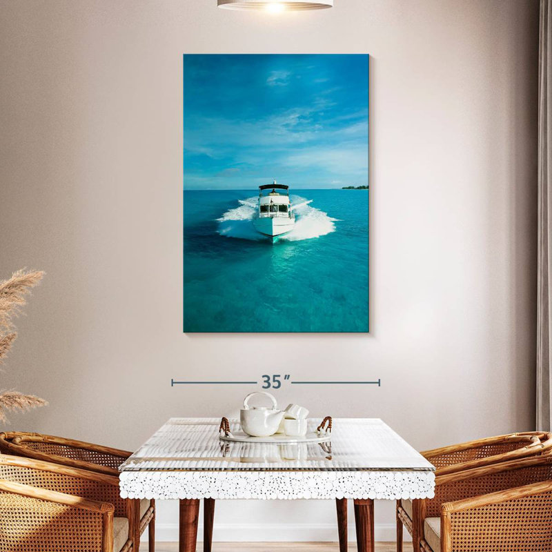Mehar Speeding Powerboat, 48" H x 32" W