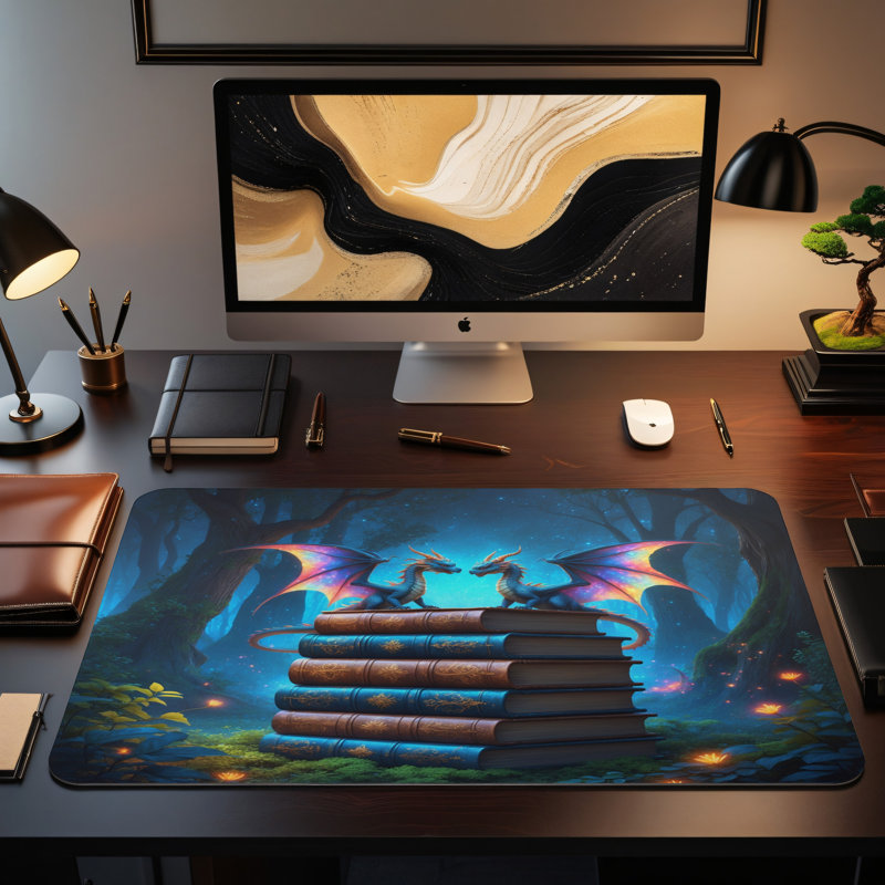 Polyester Desk Pad, 14.4x12.1