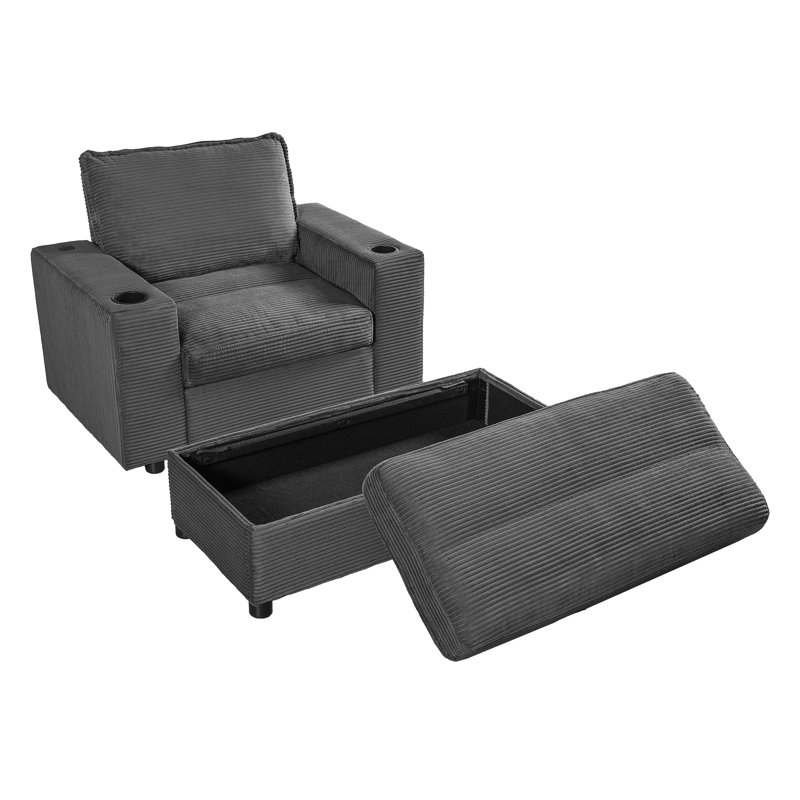Méridienne surdimensionnée Marlow, Gris