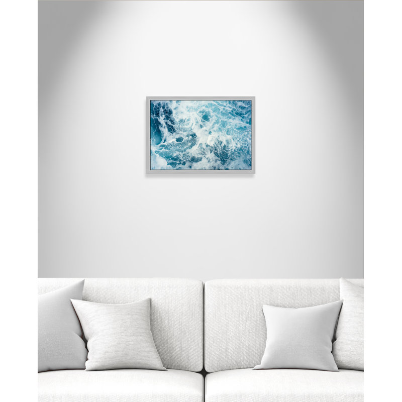 Ocean Blue " Ocean Blue " by Christopher Engstrom, 17" H x 23" W x 1.25" D, Silver