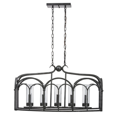 Lustre linéaire d'extérieur 5 lumières Botanic Arches