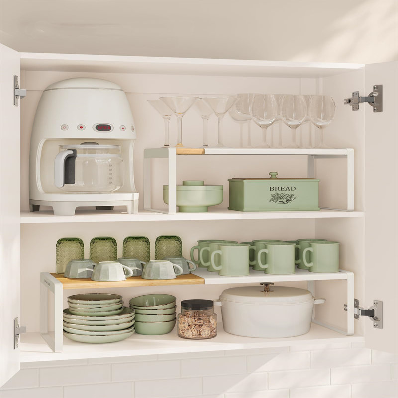 Stainless Steel Spice Rack, White