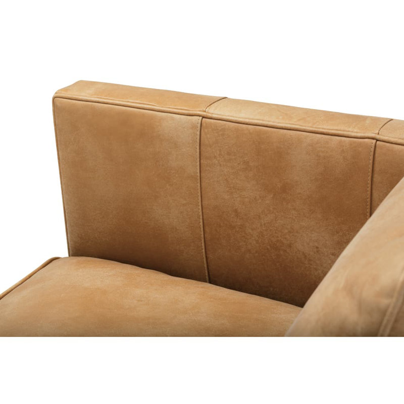 Rothko Genuine Leather Swivel Armchair, Butterscotch (KL217-21)