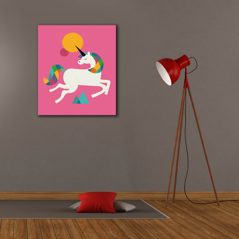 " To Be A Unicorn " by Andy Westface, 30" H x 26" W x 1.5" D