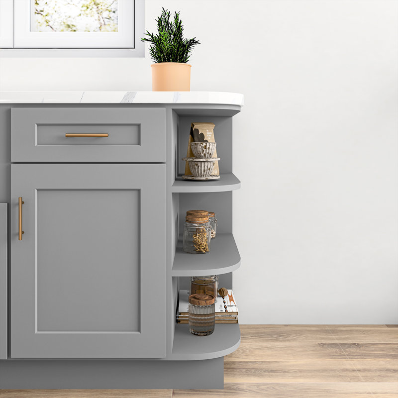 Tablette avec base, Gris