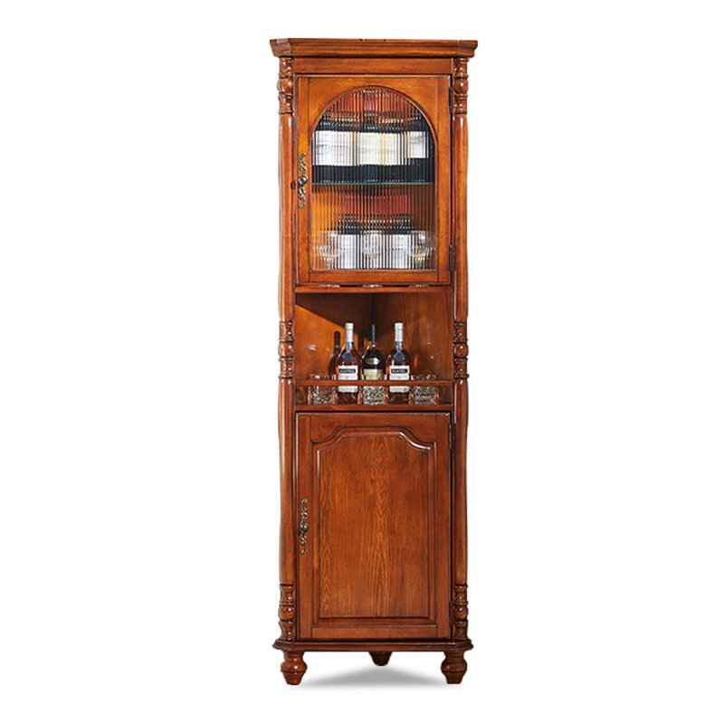 Cerise Solid Wood+Glass Display Cases