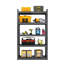 Capacité de 2 000 lb, unité de rangement en métal pour le garage, 72 po, 5 niveaux, tablette noire, capacité, cuisine réglable-115740929