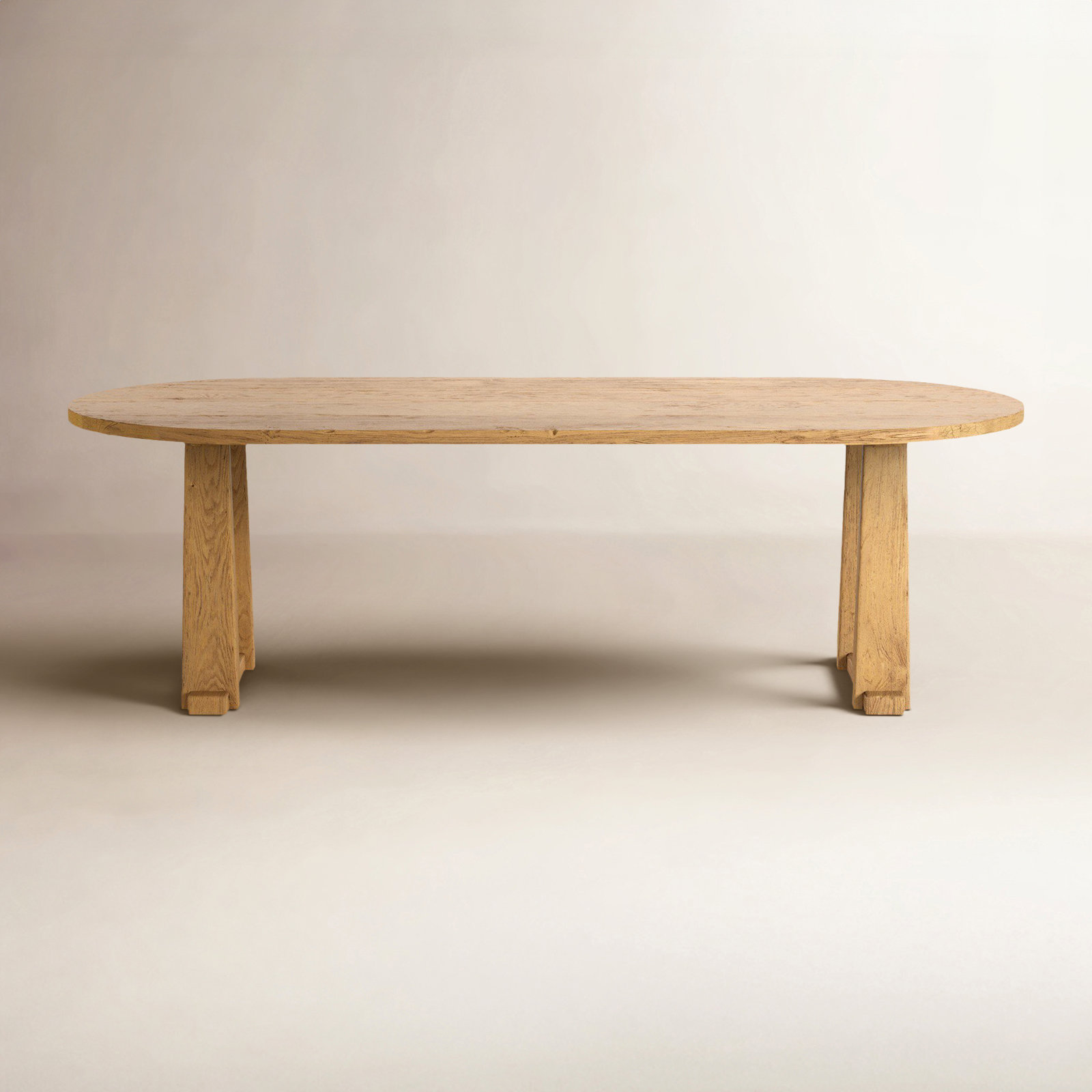 Amber Lewis x Four Hands Ayla 98" Oak Dining Table, Worn Oak