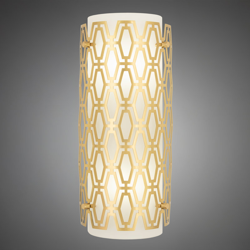 Marcel Flush Mounted Sconce, Brass