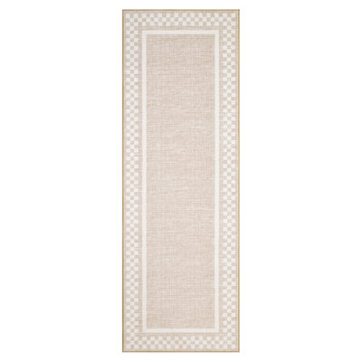 Modern Border Machine Washable Area Rug for Living Room Bedroom Stain Resistant Throw Carpet for Home Decor Office