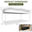 3x6m Pop Up Party Gazebo with 6 Sidewalls, Instant 10x20ft Canopy Tent, Waterproof & UV Protected for Outdoor Events & Weddings - White