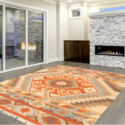 One-of-a-Kind 5'9" X 7'9" New Age Wool Area Rug in