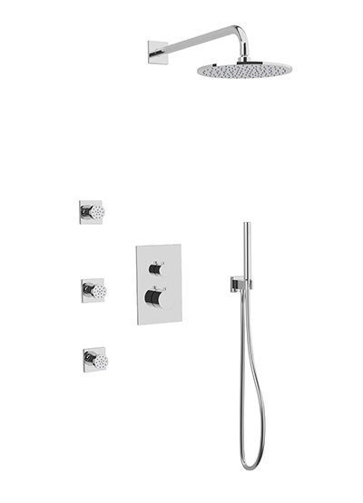 Otella Complete Shower System, Chrome