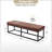 Anahli 60'' W Modern Industrial Genuine Leather Bench with Tufted Design-1028906485