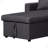 82 Inch Reversible Sleeper Sectional Sofa With Storage Chais