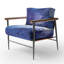 Indigo Dreams I - Fauteuil rembourré moderne