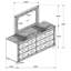 Arabesque Silver Metallic 6-Drawer Dresser With Mirror (Includes Dresser Only Not Mirror)
