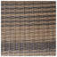 Ensemble de salle à manger d'extérieur 3 pièces avec table en bois d'acacia et chaises en rotin tissé à la main, gris et teck-129691924