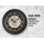 Horloge murale 16 po, brun antique, style transitionnel | Idée cadeau