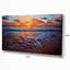 « rugissant sea waves on coucher de soleil », reproduction de photo sur toile tendue-19242456