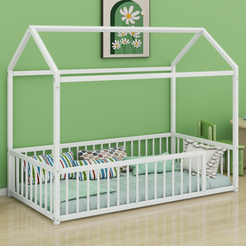 Lit sur pied Montessori, Lit simple, Blanc