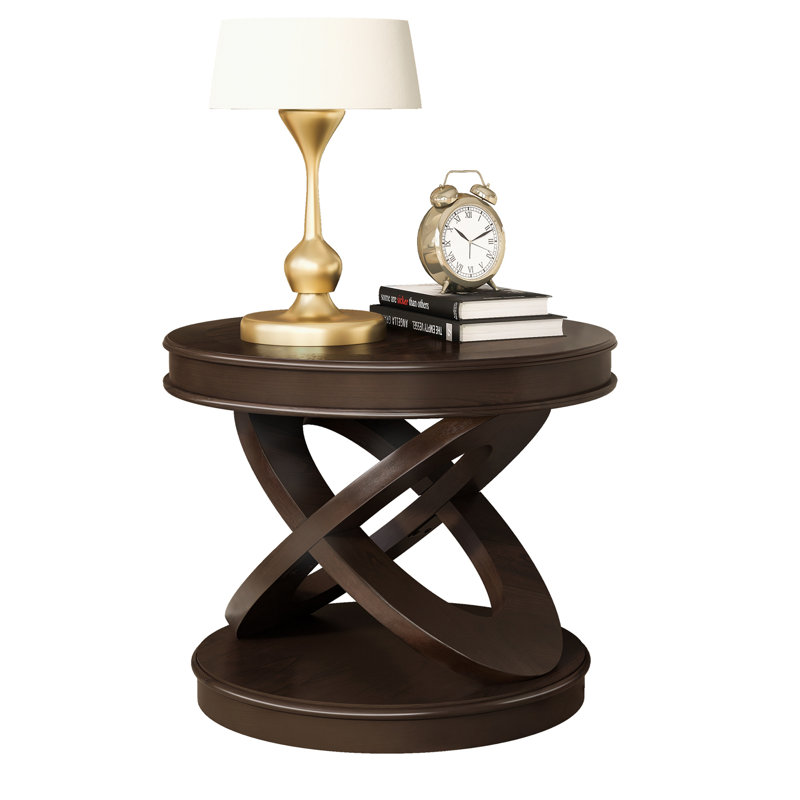 3 Pieces Wood Living Room Table Set, Espresso