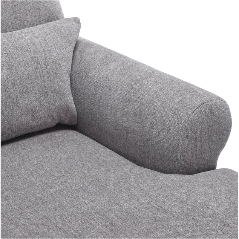 Chaise longue rembourrée avec dossier réglable