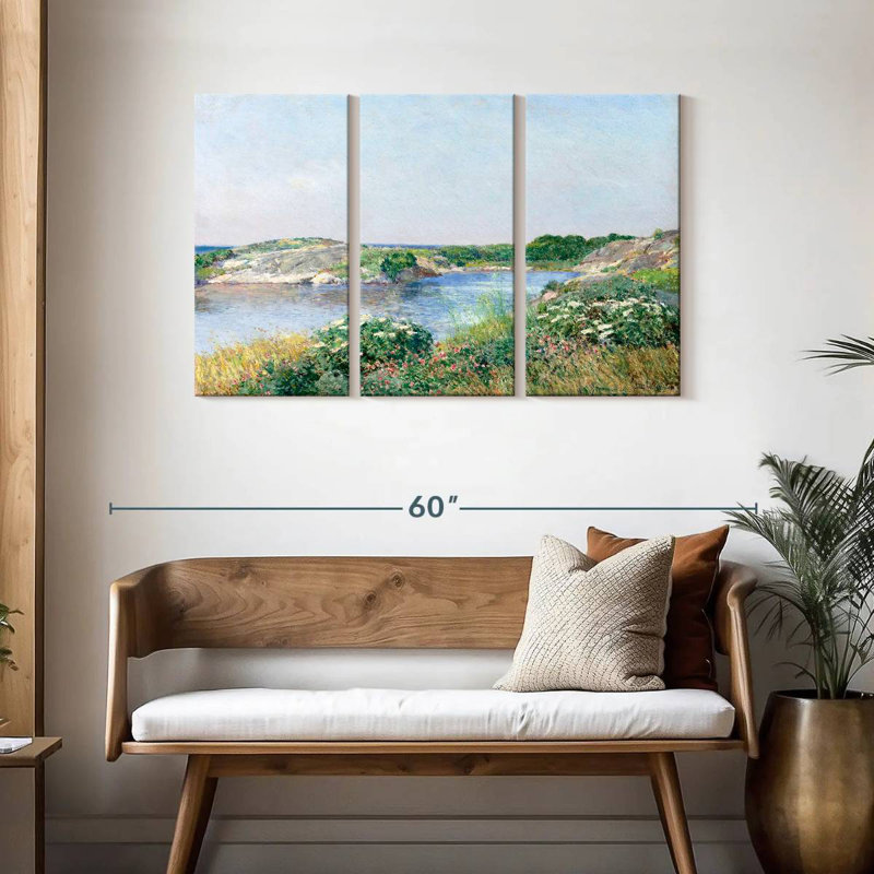 Alvord The Little Pond Appledore, H 28 po x l 45 po