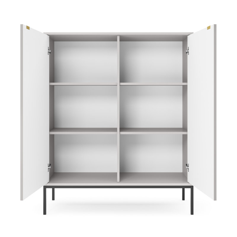 Lineham 104 Cm Wide Highboard, Grey