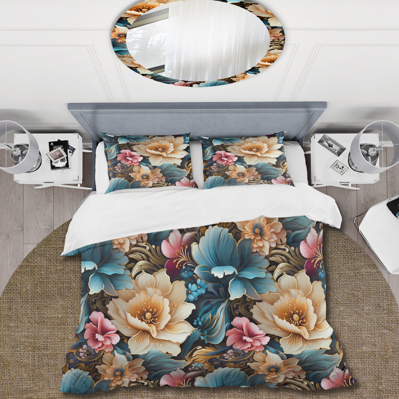 Ensemble de housse de couette Millaray, Housse de couette pour très grand lit et 2 très