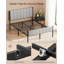Double Bed Frame with Upholstered Headboard-413446643