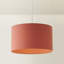 Cotton Blend Drum Pendant Shade ( Slip-On ) in Orange-1693852532