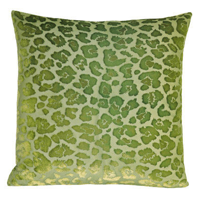 Leopard Square Velvet Pillow