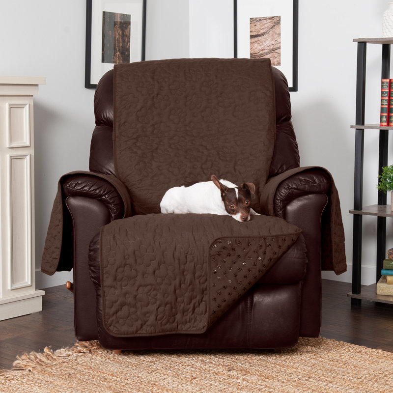 Non-Slip Recliner Furniture Protector, Expresso 100% Polyester