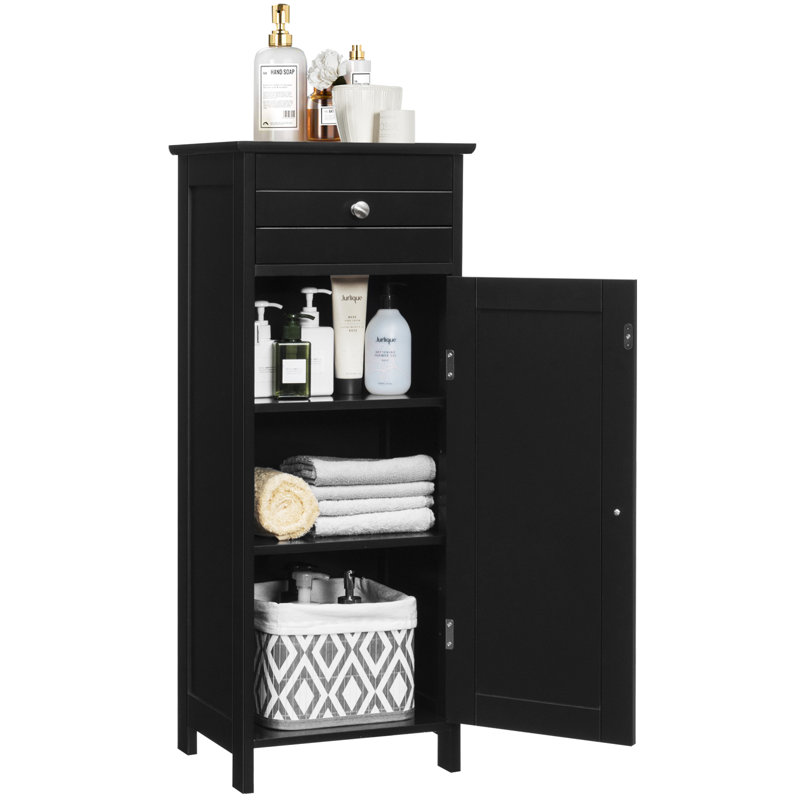 Halstein Bathroom Cabinet, Black