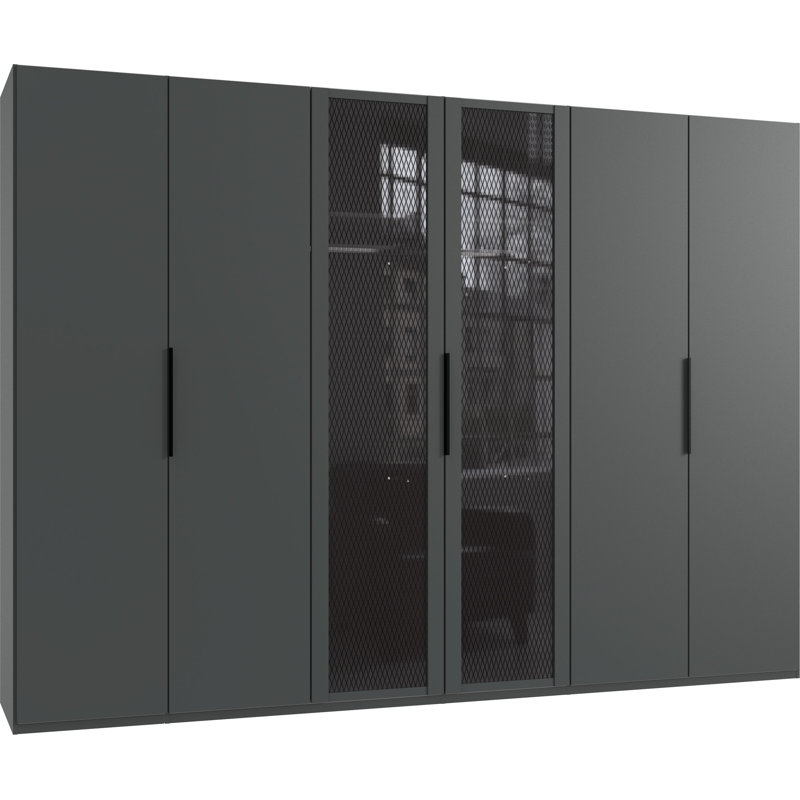 Aplington 6 Door Manufactured Wood Wardrobe