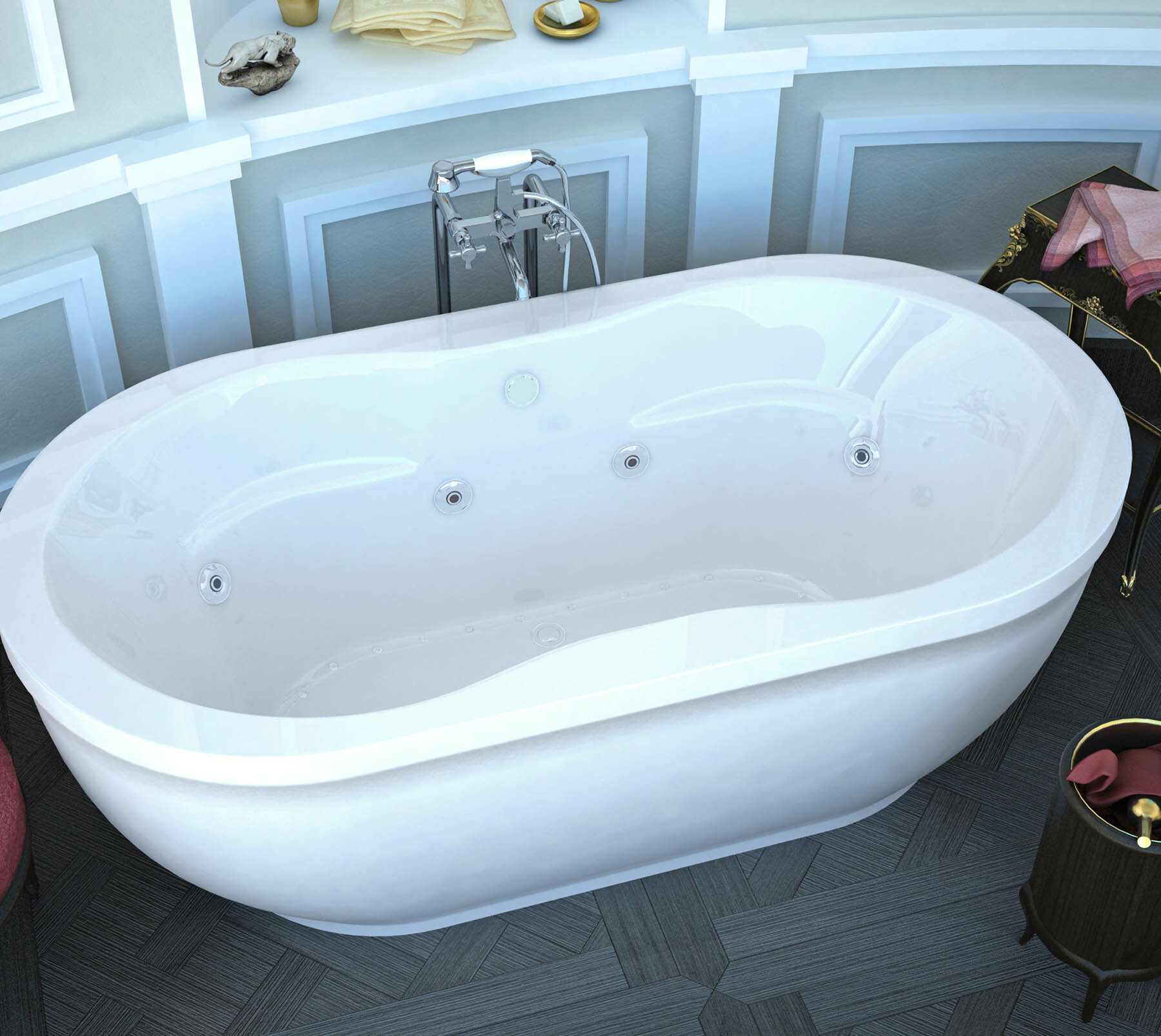 Spa Escapes 71.25'' x 35.5'' Freestanding Bathtub & Reviews | Wayfair